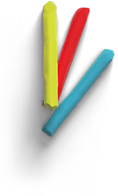 bunte Kreiden